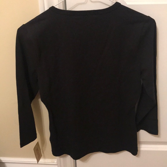 Michael Kors Black Top Size Small NWT - Picture 2 of 4